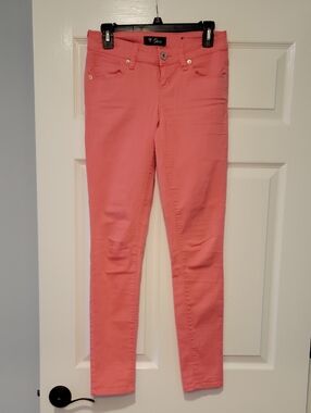 Guess Coral Pink Skinny Jeans
